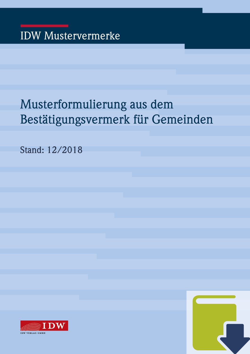Musterformulierung - Bestätigungsvermerk für Gemeinden