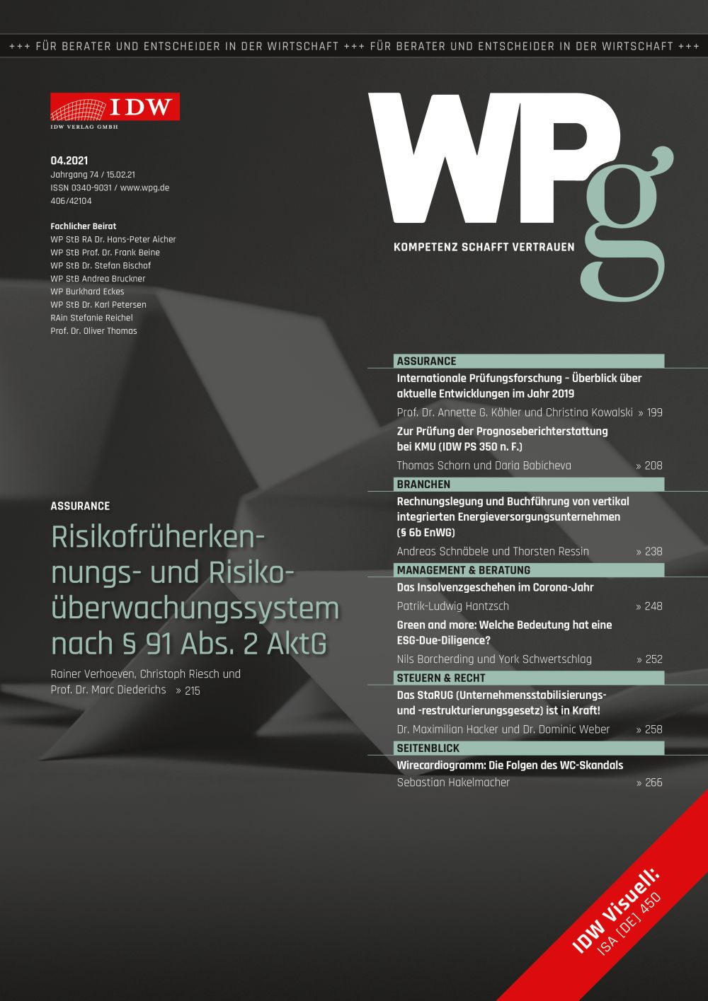 WPg - Die Wirtschaftsprüfung 4/2021