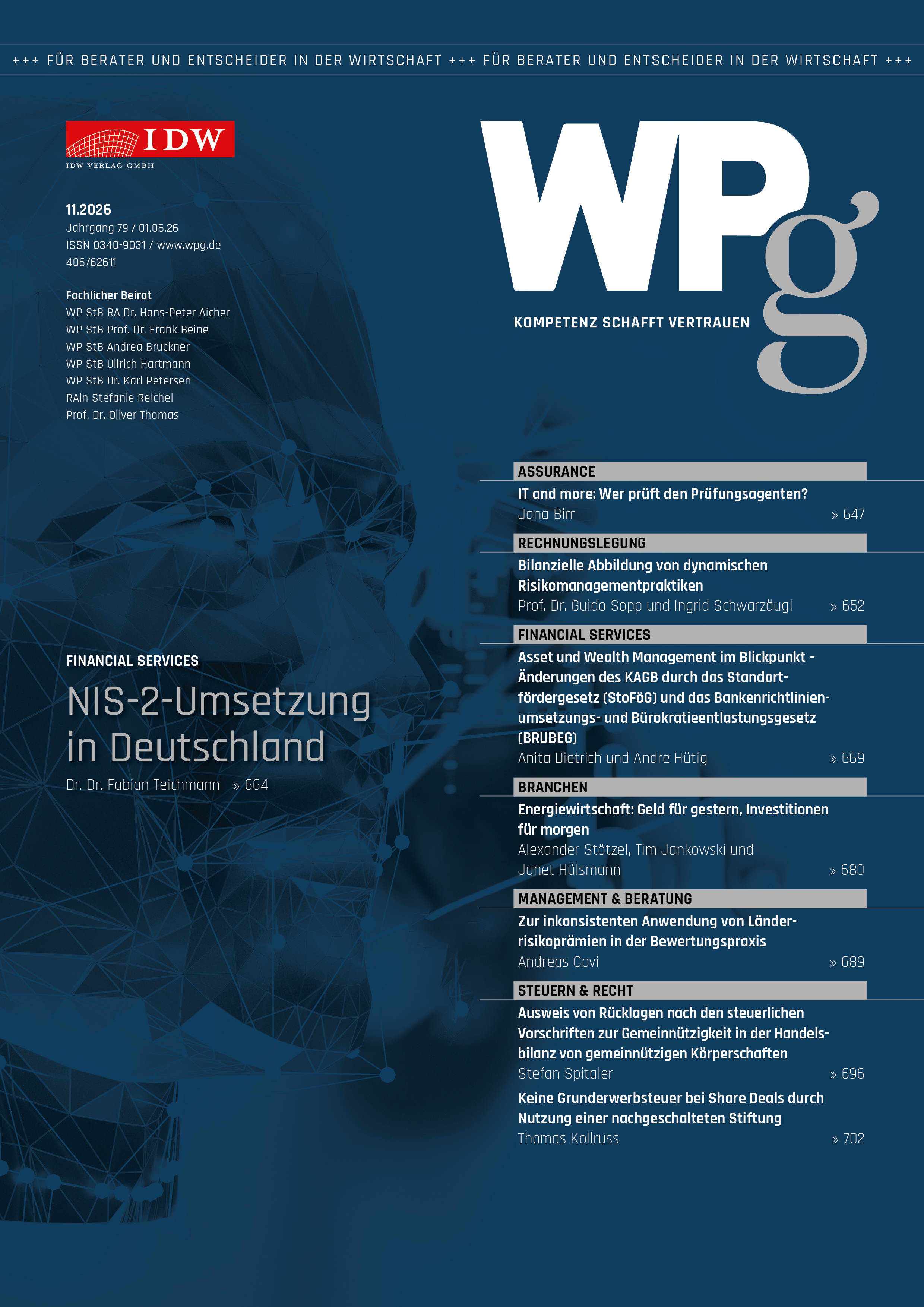 WPg - Die Wirtschaftsprüfung 11/2026