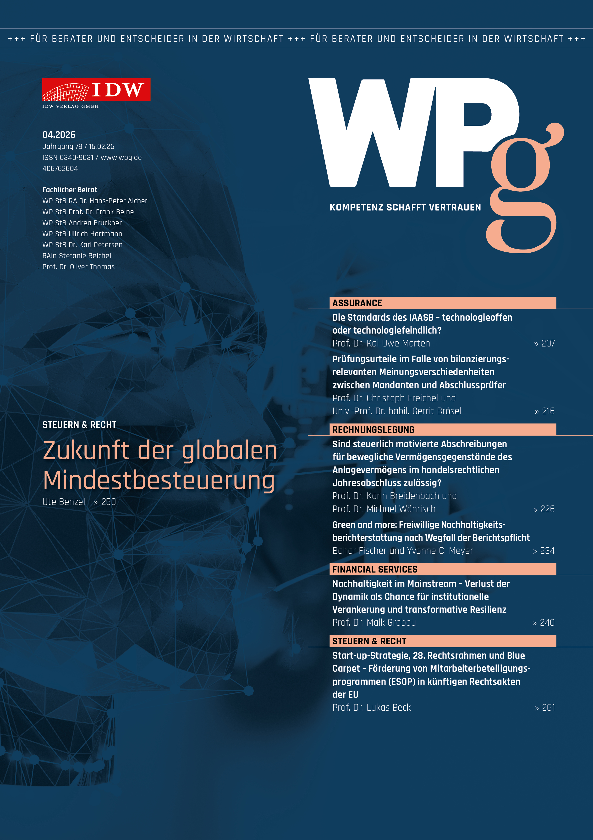 WPg - Die Wirtschaftsprüfung 04/2026  