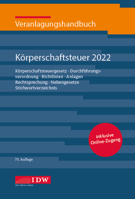 Veranlagungshandbuch Körperschaftsteuer 2022