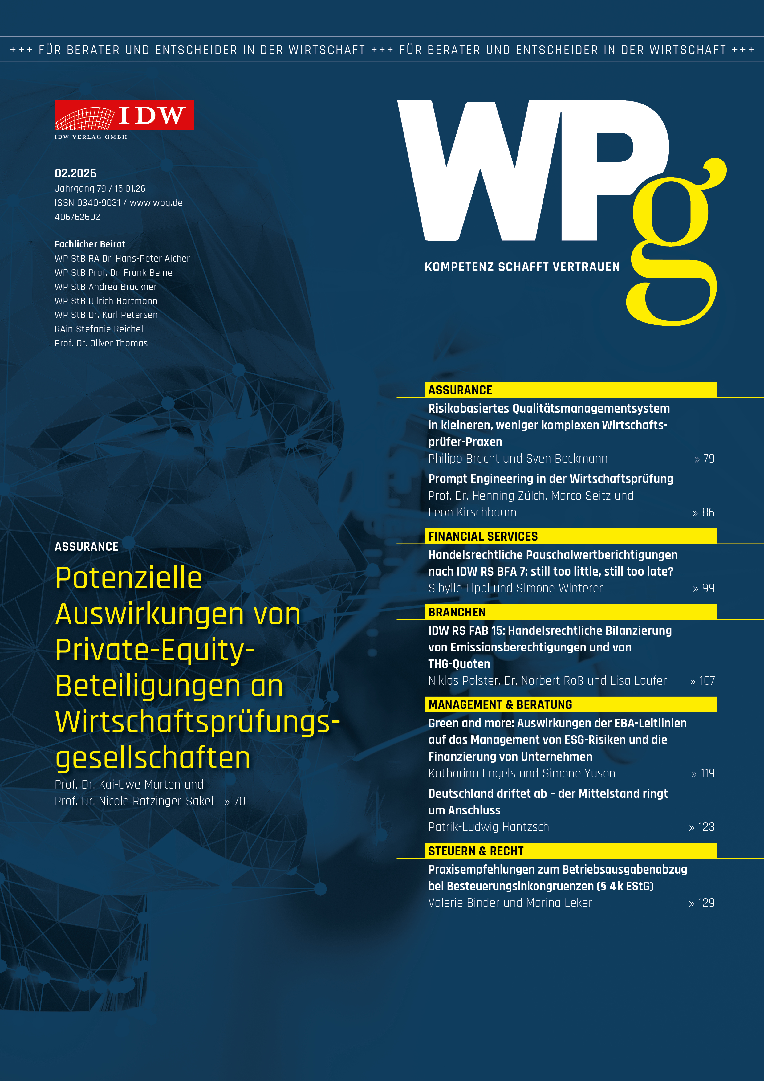 WPg - Die Wirtschaftsprüfung 02/2026 