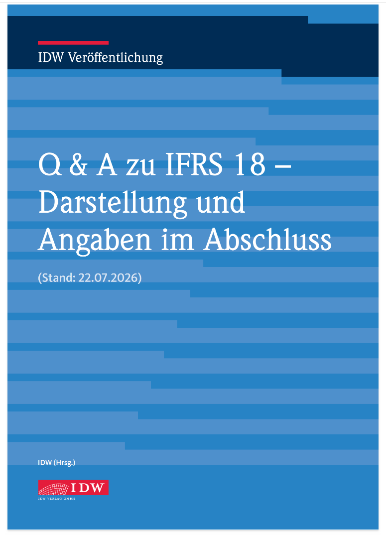 Q&A zu IFRS 18 - Darstellung und Angaben im Abschluss