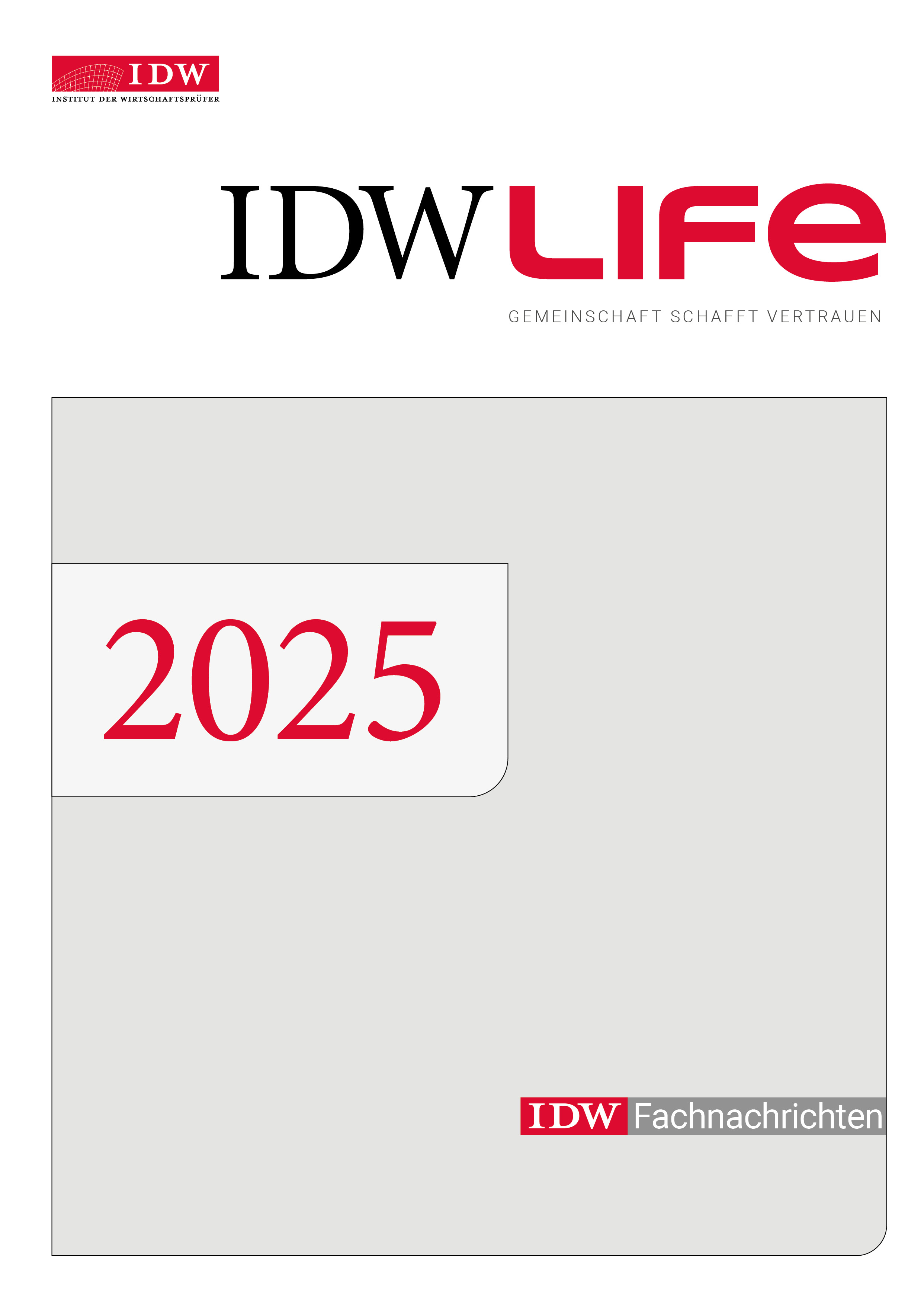 IDWLife, Einbanddecke 2025