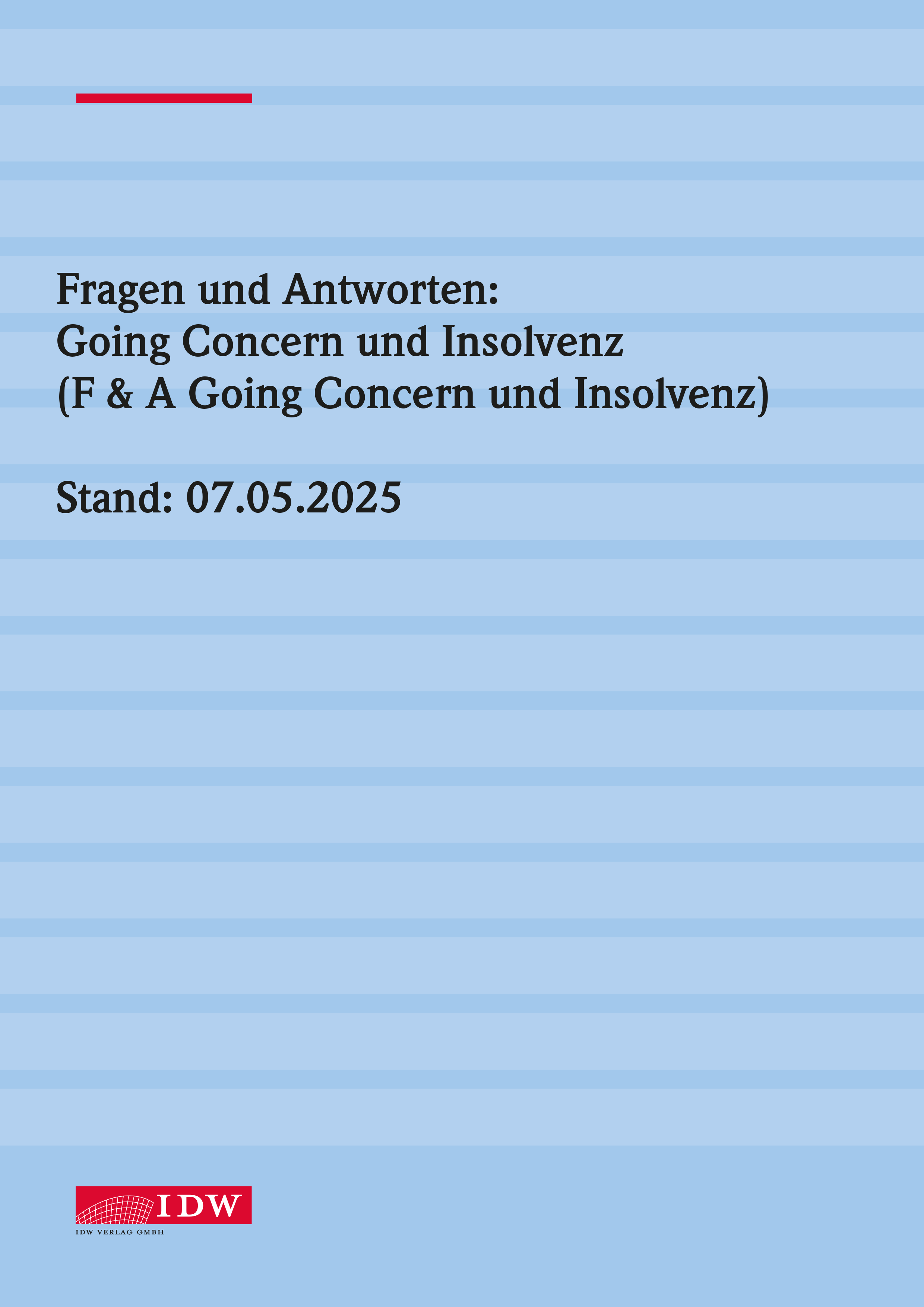 Fragen und Antworten zu Going Concern und Insolvenz