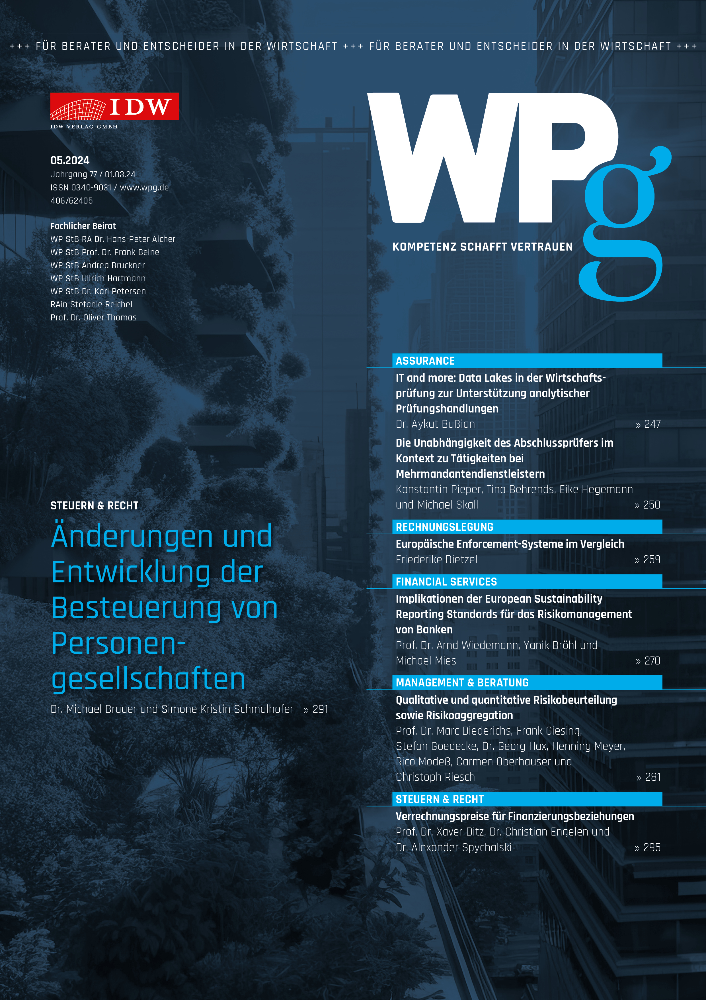 WPg - Die Wirtschaftsprüfung 05/2024 