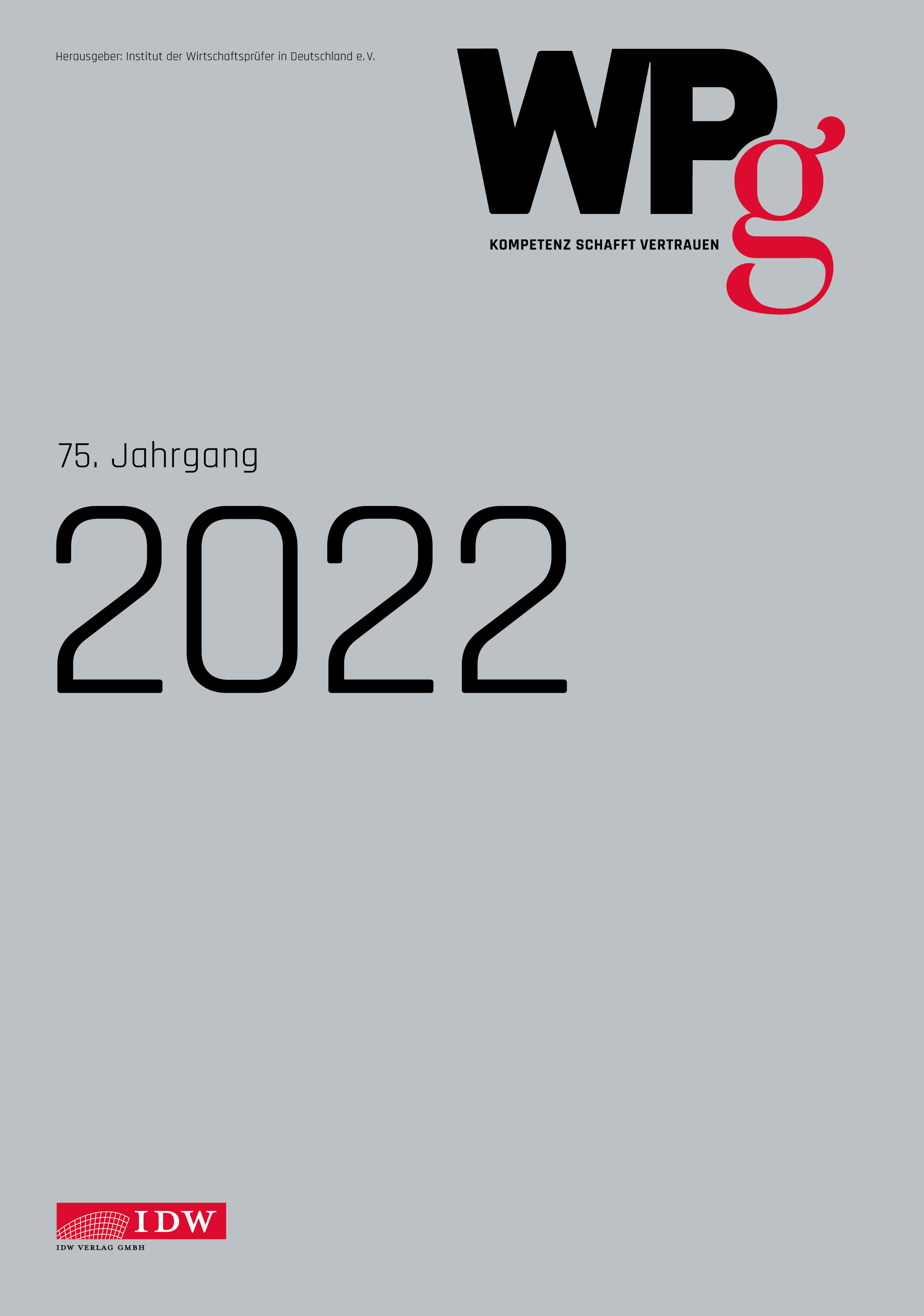 WPg - Einbanddecke 2022