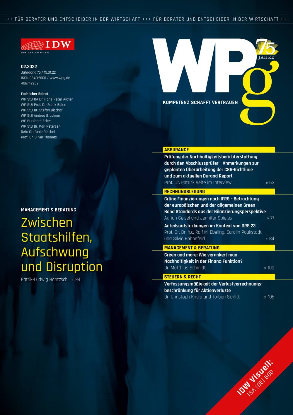 WPg - Die Wirtschaftsprüfung 2/2022